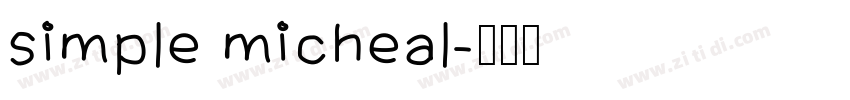 simple micheal字体转换